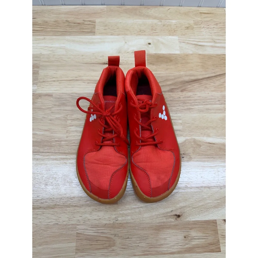 Vivobarefoot Primus Bootie II All Weather Red Barefoot Shoes US 3 EU 36J Kids